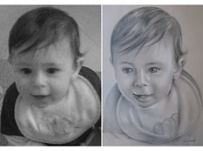 Ritratto da foto a matita Ritratto da foto a matita