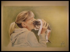 Ritratto di gatto da foto Ritratto di gatto da fotografia